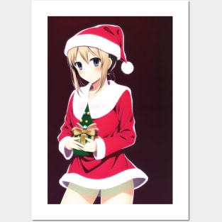 Santa Girl Posters and Art